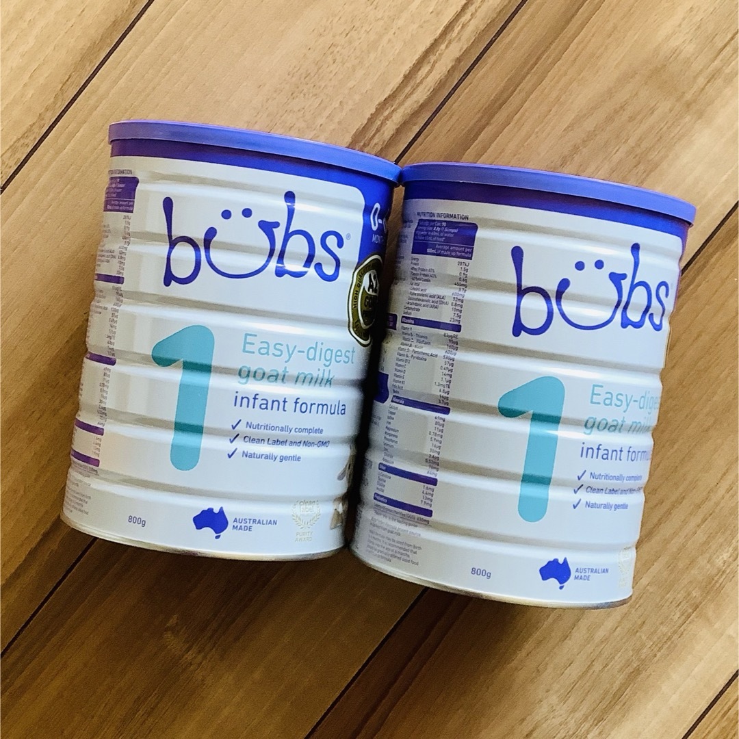 【最短到着】bubsバブズ・A2 山羊ミルク ステップ1(生後0日) 2缶bubs