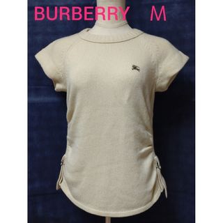 バーバリーブルーレーベル(BURBERRY BLUE LABEL)の☺セール☺ バーバリー 半袖ニット カシミヤ混 38(ニット/セーター)