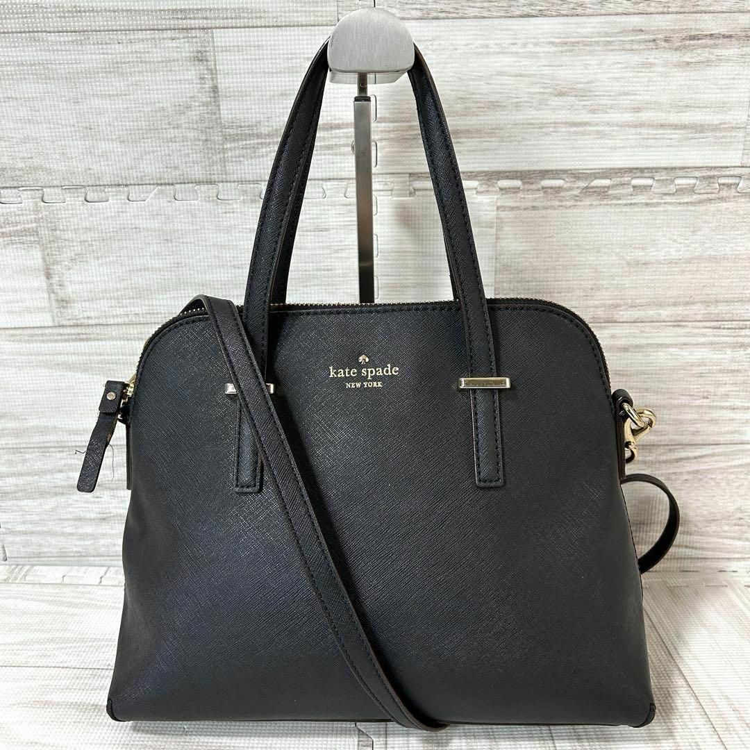 kate spade ケイトスペード ✨ 2way ショルダーバッグ レザー 黒 | フリマアプリ ラクマ