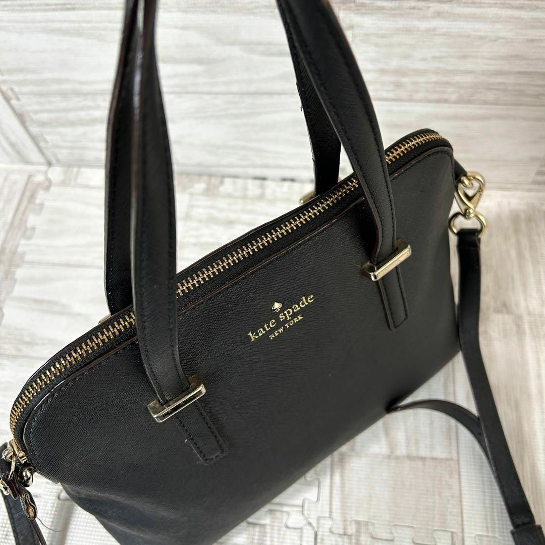 kate spade ケイトスペード ✨ 2way ショルダーバッグ レザー 黒