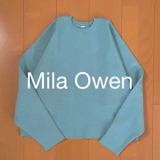 ミラオーウェン(Mila Owen)のMila Owenトレーナー見え短丈ドルマンニット(ニット/セーター)