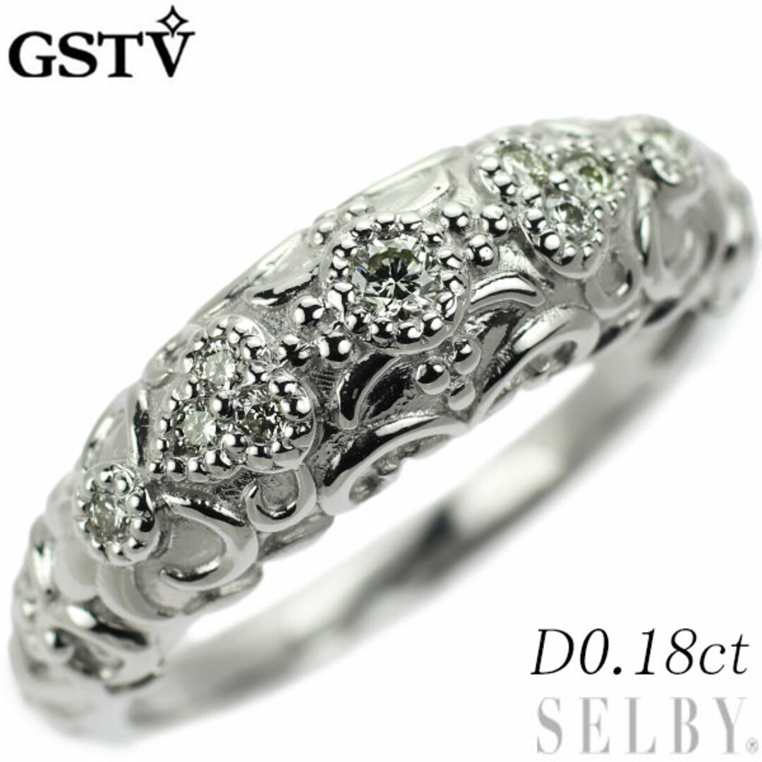 アクセサリーGSTV Pt999 ダイヤモンド リング 0.18ct