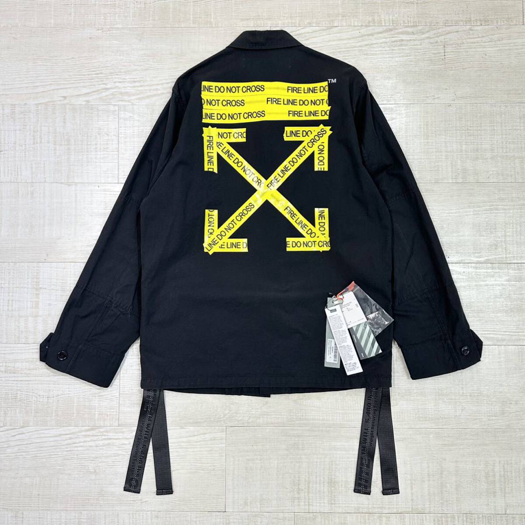 OFF-WHITE(オフホワイト)の18ss Off-White ファイヤーテープ フィールド ジャケットS メンズのジャケット/アウター(その他)の商品写真