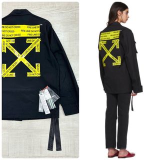 オフホワイト(OFF-WHITE)の18ss Off-White ファイヤーテープ フィールド ジャケットS(その他)