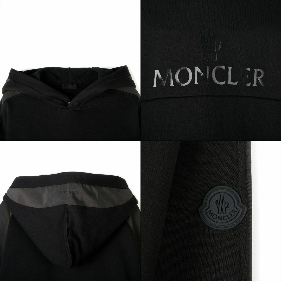 MONCLER(モンクレール)の送料無料 50 MONCLER モンクレール 8G00025 899FL ブラック パーカー フーディ size M メンズのトップス(パーカー)の商品写真