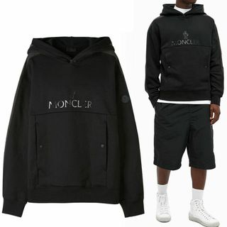 モンクレール(MONCLER)の送料無料 50 MONCLER モンクレール 8G00025 899FL ブラック パーカー フーディ size M(パーカー)