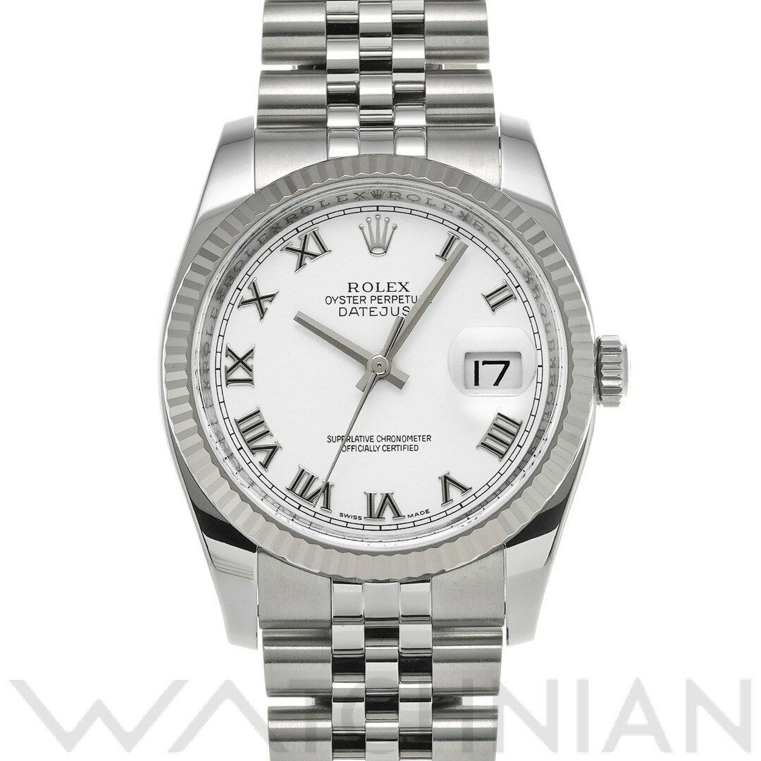 ロレックス ROLEX 116234 G番(2010年頃製造) ホワイト メンズ 腕時計腕時計(アナログ)