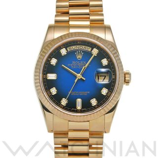 ロレックス(ROLEX)の中古 ロレックス ROLEX 118238A K番(2001年頃製造) ブルー・グラデーション /ダイヤモンド メンズ 腕時計(腕時計(アナログ))