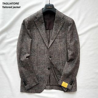 タリアトーレ(TAGLIATORE)の未使用 タリアトーレ グレンチェック テーラードジャケット アルパカ混 48(テーラードジャケット)