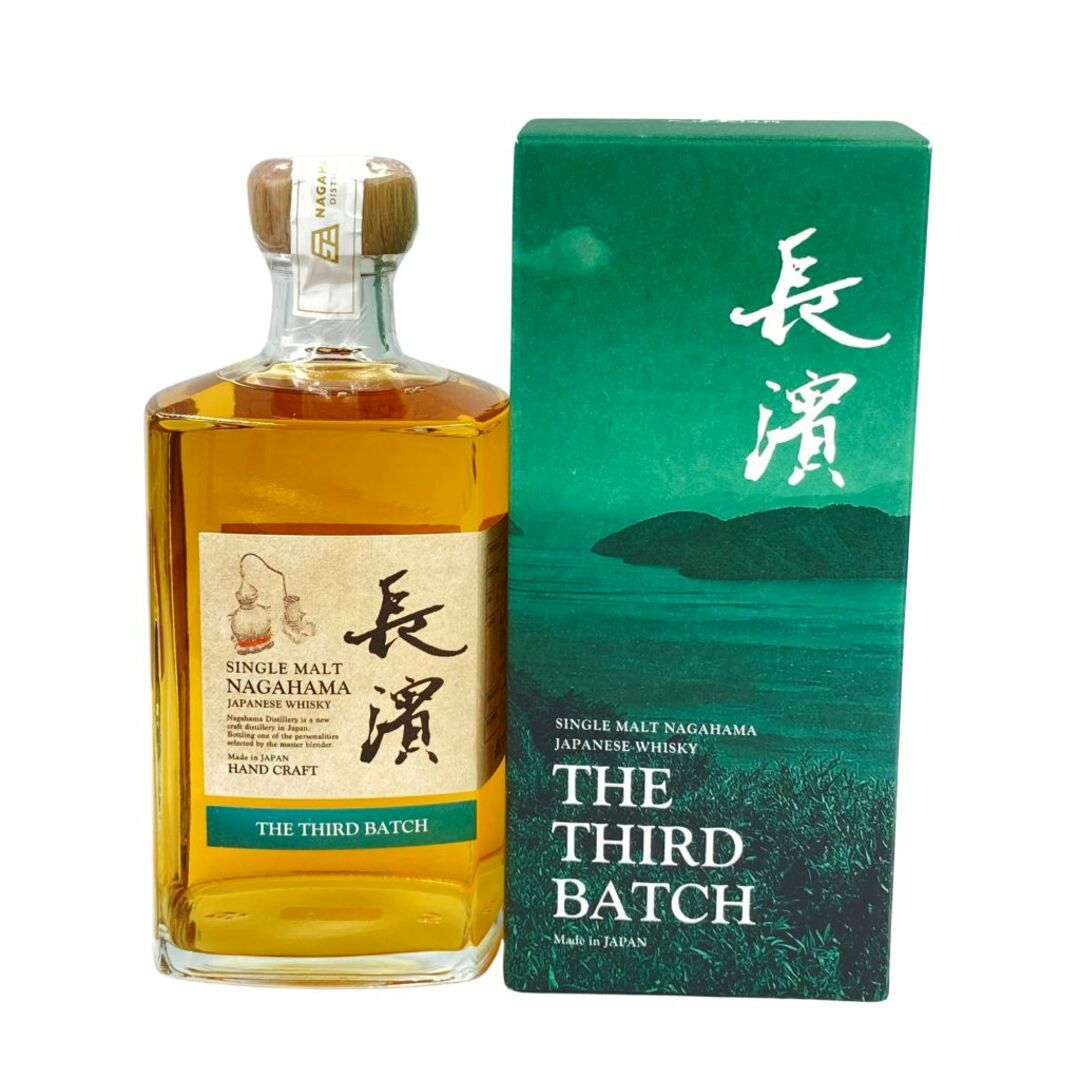 東京都限定◆長濱蒸留所 長濱 シングルモルト ザ サードバッチ 500ml【W】 食品/飲料/酒の酒(ウイスキー)の商品写真