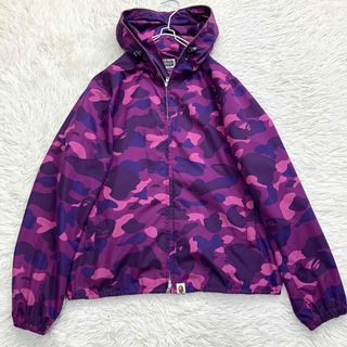 ウエスト80cmA BATHING APE 激レア　ナイロンMサイズ シャーク　紫　Bape