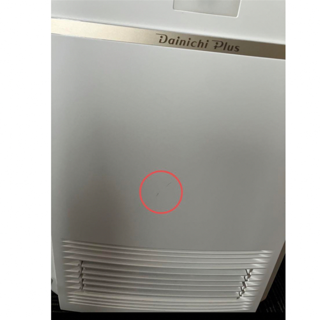 【使用2〜3回】ダイニチプラス　セラミックファンヒーター　ef-1200f（W） スマホ/家電/カメラの冷暖房/空調(ファンヒーター)の商品写真