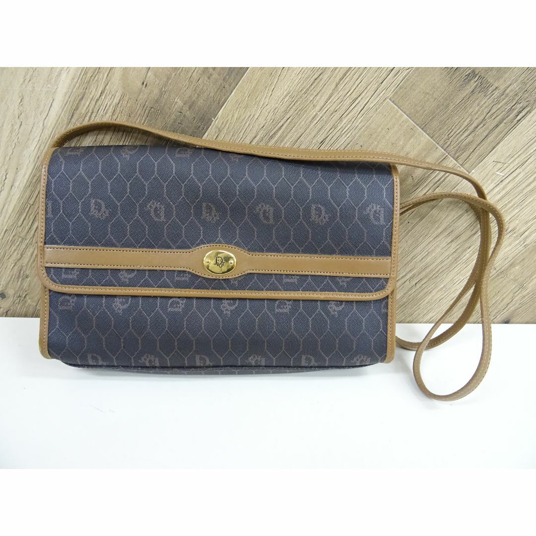Christian Dior - M池004 / Dior ハニカム柄 ショルダーバッグ PVC レザー