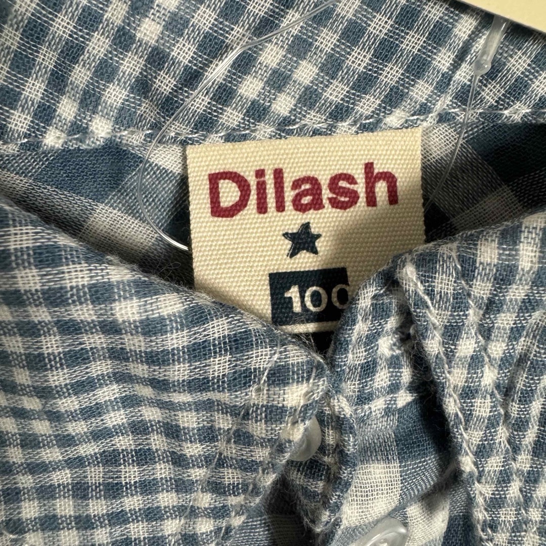 DILASH(ディラッシュ)の● Dilash チェックの シャツ 100 未着用品● キッズ/ベビー/マタニティのキッズ服男の子用(90cm~)(ブラウス)の商品写真