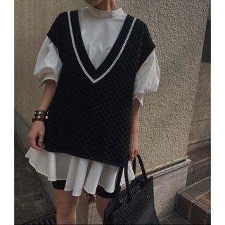 アメリヴィンテージ(Ameri VINTAGE)の新品 AMERI FLARE SHIRT WITH VEST(シャツ/ブラウス(長袖/七分))