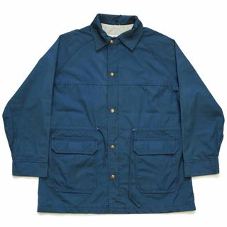 80s USA製 Woolrichウールリッチ マウンテンジャケット 紺 W-L★ビンテージ オールド アウトドア キャンプ ネイビー