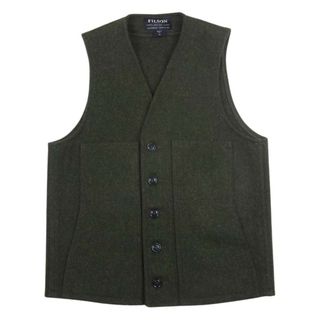 フィルソン(FILSON)のFILSON フィルソン USA製 VIRGIN WOOL VEST ヴァージン ウール ベスト カーキ系 XS【美品】【中古】(ベスト)