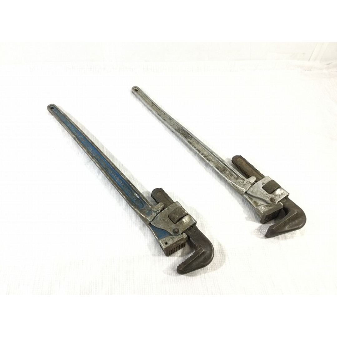 ☆中古品2本セット☆HIT ヒット工業 アルミ製 パイプレンチ ☆中古品2本セット☆HIT ヒット工業 アルミ製 パイプレンチ