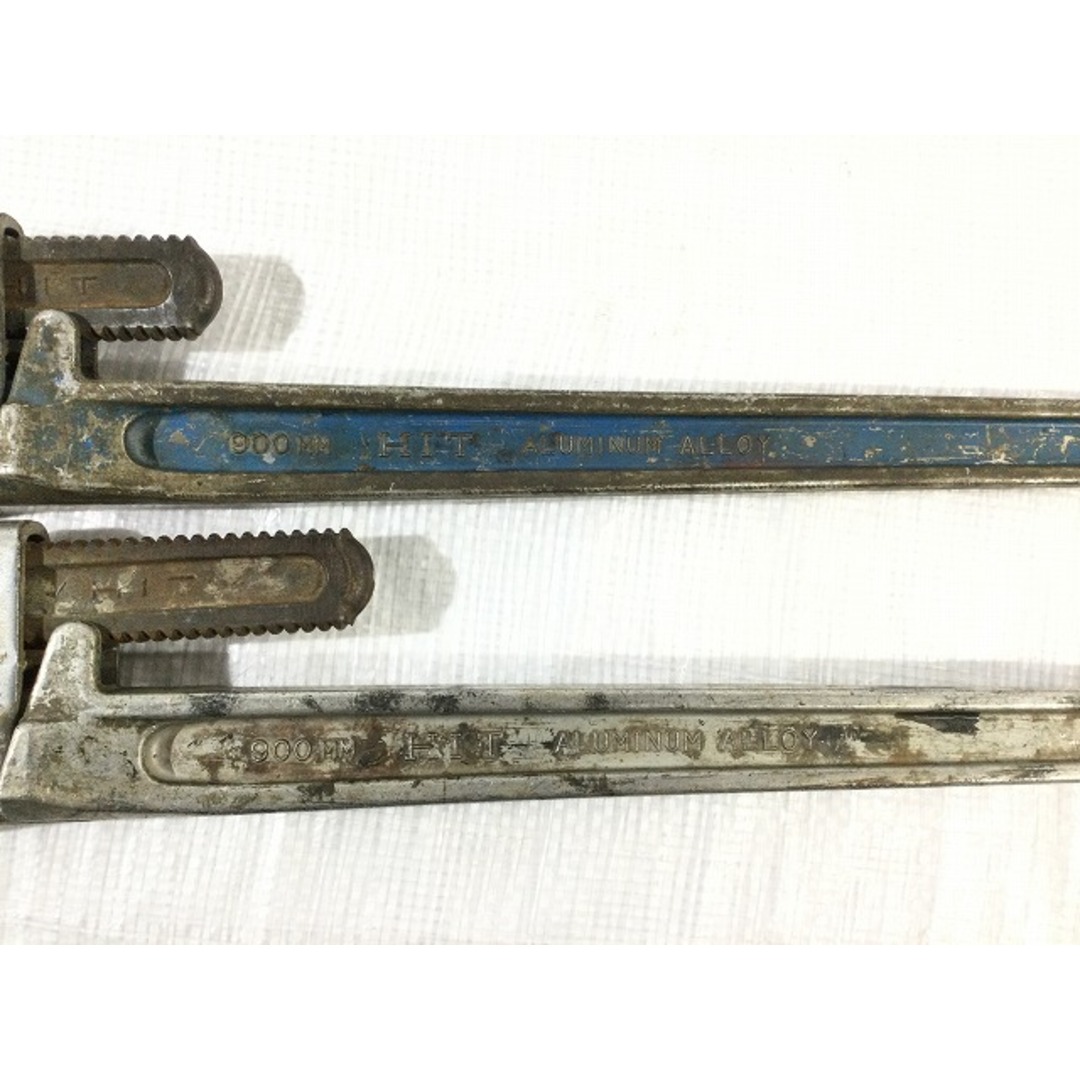 ☆中古品2本セット☆HIT ヒット工業 アルミ製 パイプレンチ ☆中古品2本セット☆HIT ヒット工業 アルミ製 パイプレンチ