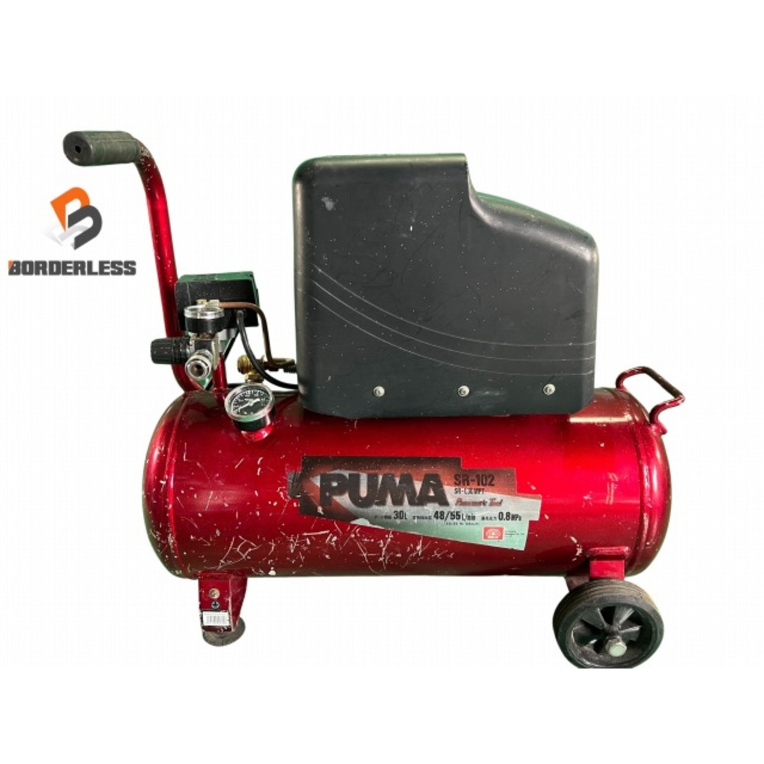 ☆中古品☆SK11 藤原産業 エアコンプレッサー PUMA/プーマ SR ☆中古品☆SK11 藤原産業 エアコンプレッサー PUMA/プーマ SR