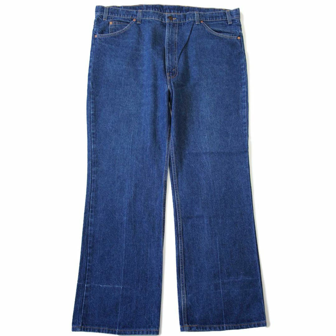 90s USA製 Levi'sリーバイス 517 デニムパンツ w44 L30★45 ブーツカット フレア オールド ビンテージ ジーンズ 濃紺  ビッグサイズ