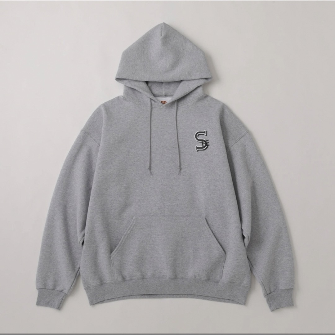 1LDK SELECT(ワンエルディーケーセレクト)のSEE SEE FONT LOGO HOODIE XXL GREY 新品未使用 メンズのトップス(パーカー)の商品写真