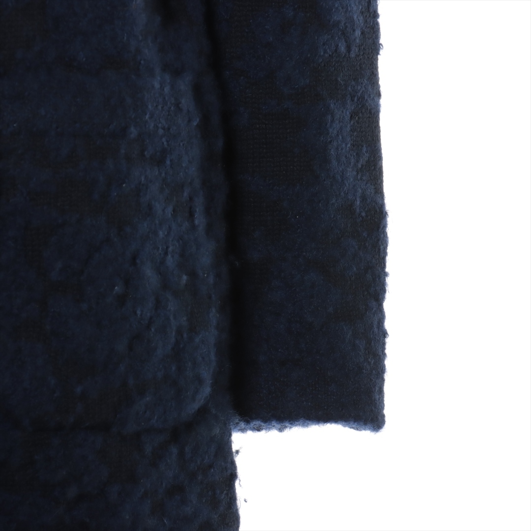 CHANEL(シャネル)のシャネル ココボタン ウール×シルク×アルパカ 36 ブルー レディース レディースのジャケット/アウター(その他)の商品写真