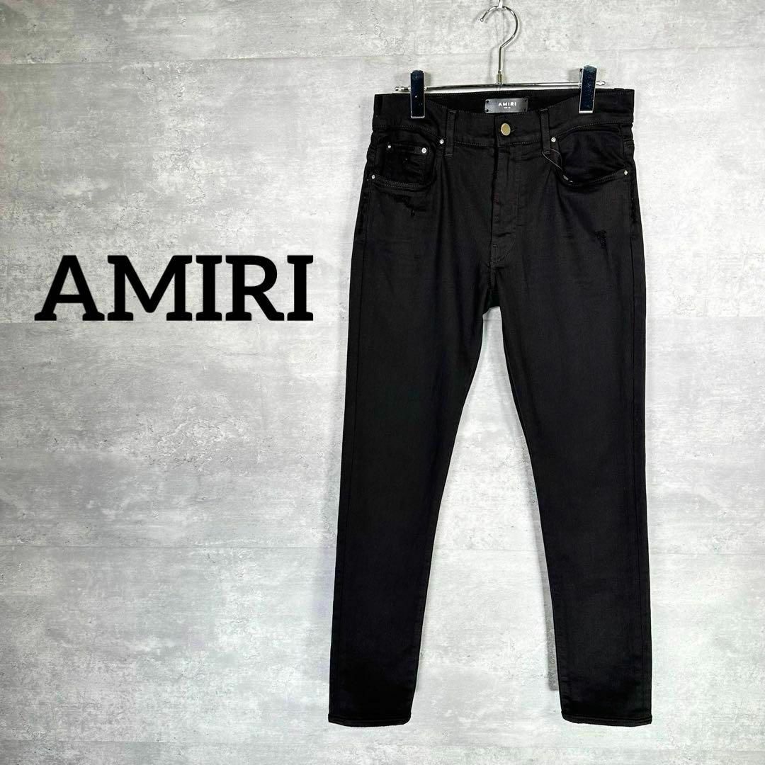 カラーブラック『AMIRI』 アミリ (30) ストレッチ テーパードパンツ