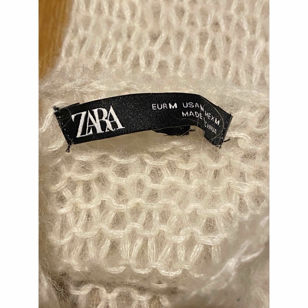 ZARA(ザラ)の美品！ZARA 手袋　暖かい♡ アルパカ混　ニットグローブ　アームウォーマー　 レディースのファッション小物(手袋)の商品写真