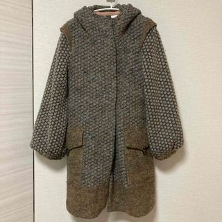 ツモリチサト(TSUMORI CHISATO)のツモリチサト 古着 コート フード  サイズ２ (ロングコート)