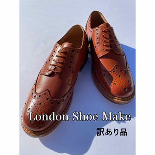 ロンドンシューメイク(London Shoe Make)の未使用品 アウトレット 本革 ブローグ ウィングチップカントリーシューズ 601(ドレス/ビジネス)