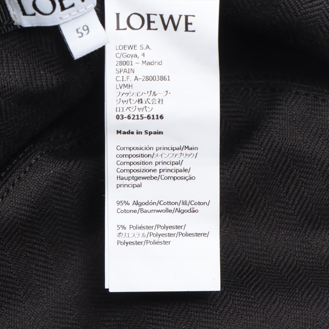 LOEWE(ロエベ)のロエベ アナグラム コットン×ポリエステル 59 ネイビー レディース ハ レディースの帽子(ハット)の商品写真