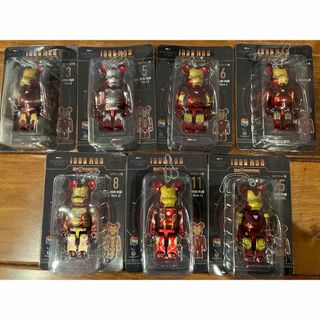 メディコムトイ(MEDICOM TOY)のベアブリック  Happyくじ　IRONMAN  7体セット(フィギュア)