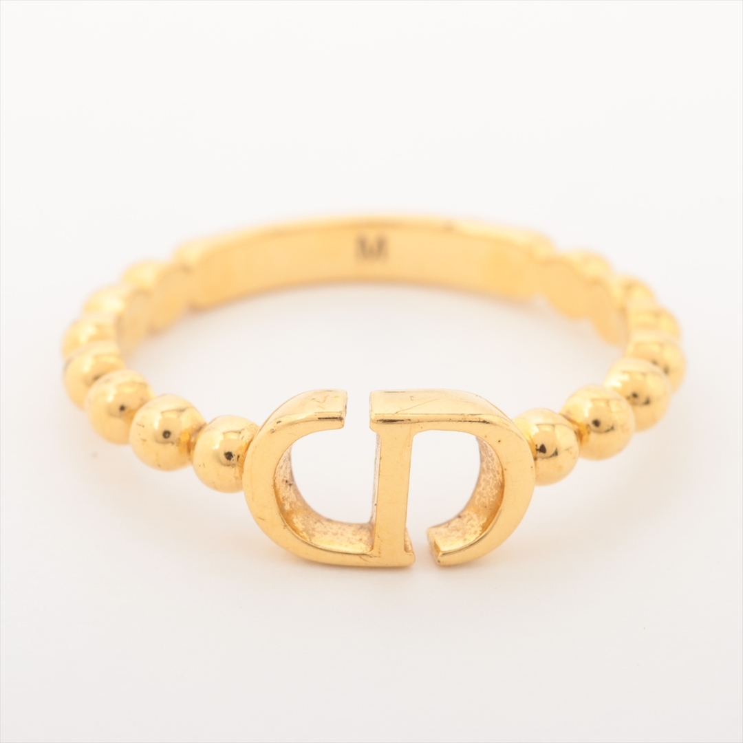 Dior(ディオール)のディオール CDロゴ GP×ラインストーン M ゴールド レディース リン レディースのアクセサリー(リング(指輪))の商品写真