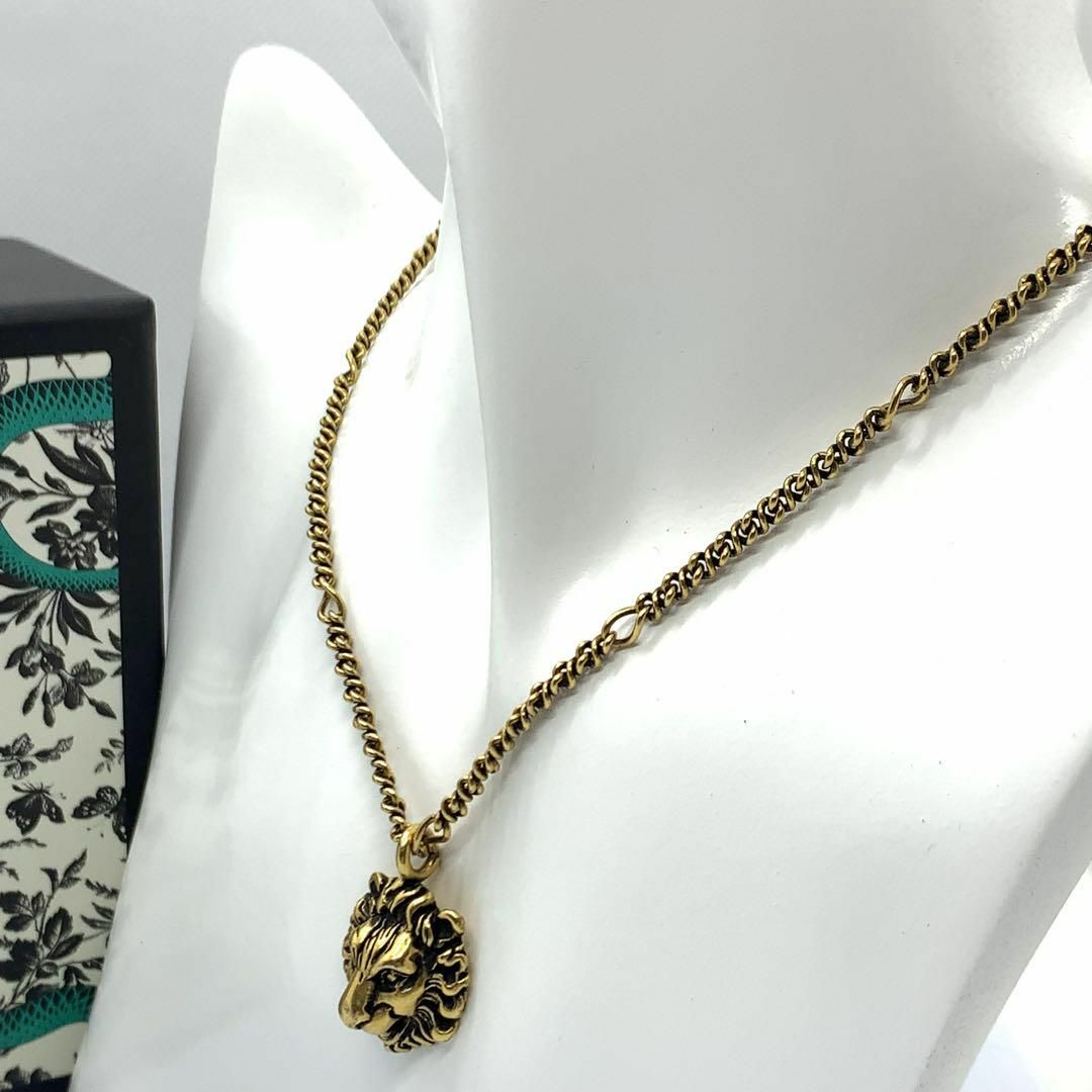 Gucci(グッチ)の☆美品☆GUCCI ライオンヘッド ゴールド ネックレス #0114s226 メンズのアクセサリー(ネックレス)の商品写真