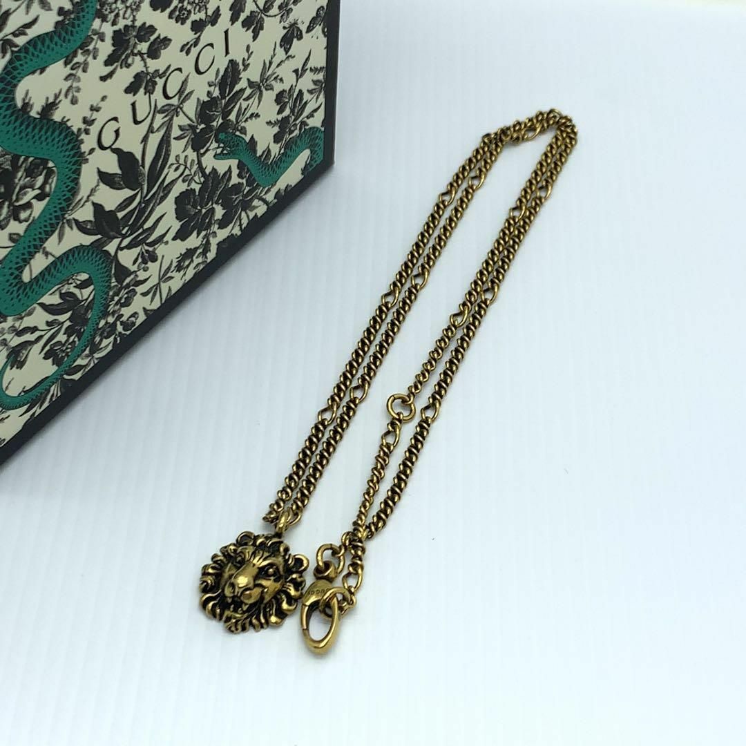 Gucci(グッチ)の☆美品☆GUCCI ライオンヘッド ゴールド ネックレス #0114s226 メンズのアクセサリー(ネックレス)の商品写真