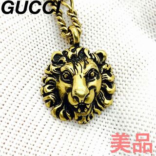 グッチ(Gucci)の☆美品☆GUCCI ライオンヘッド ゴールド ネックレス #0114s226(ネックレス)