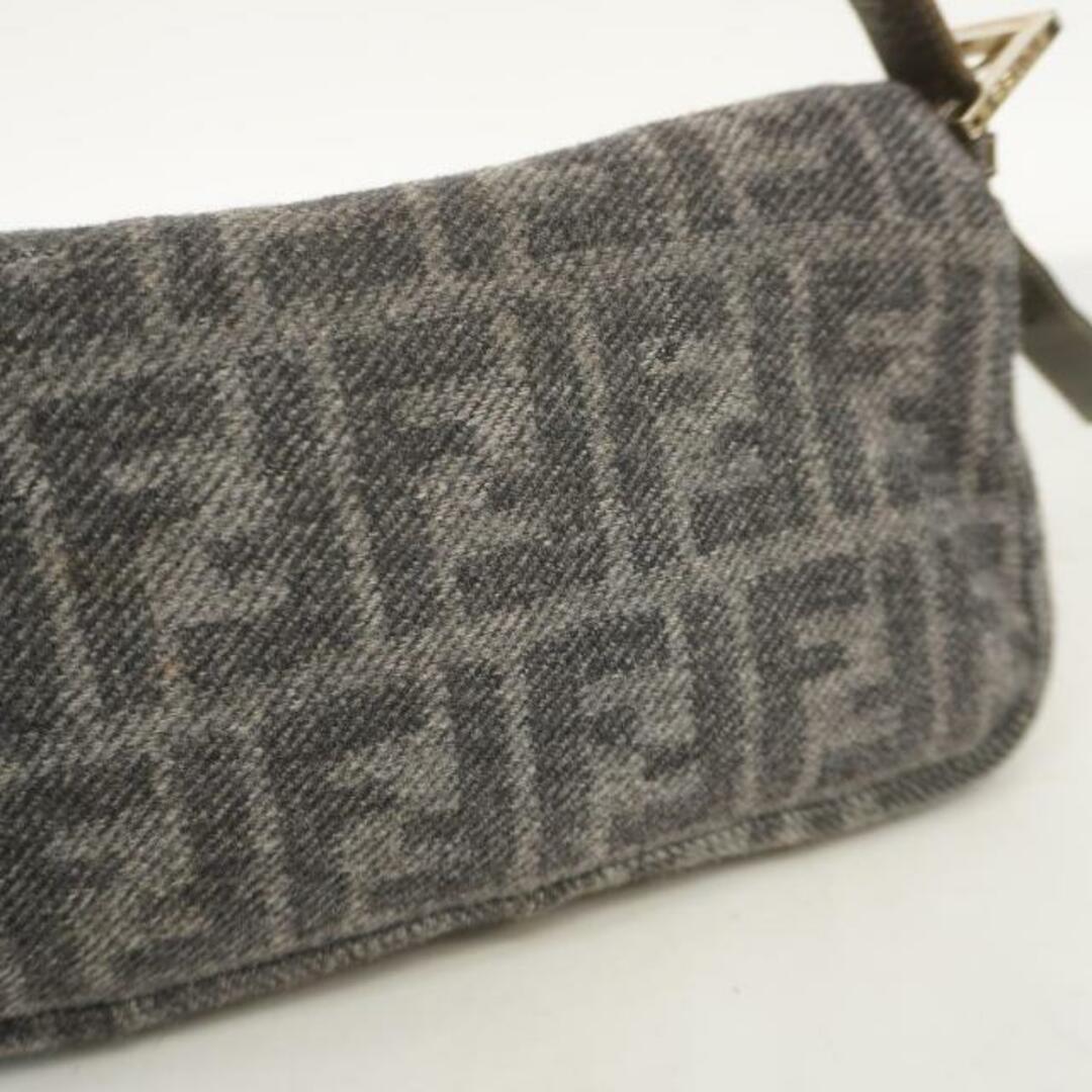 FENDI(フェンディ)の【4eb1237】フェンディ ハンドバッグ/ズッカ/マンマバケット/ウール/グレー/シルバー金具 レディースのバッグ(ハンドバッグ)の商品写真