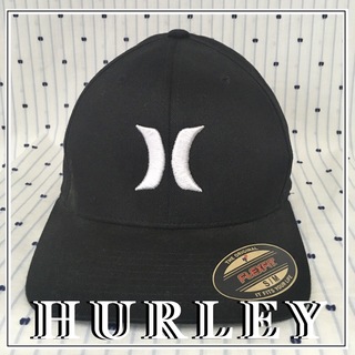 ハーレー(Hurley)のＨＵＲＬＥＹハーレーUS限定フレックスフィットアイコンキャップ帽子black(サーフィン)