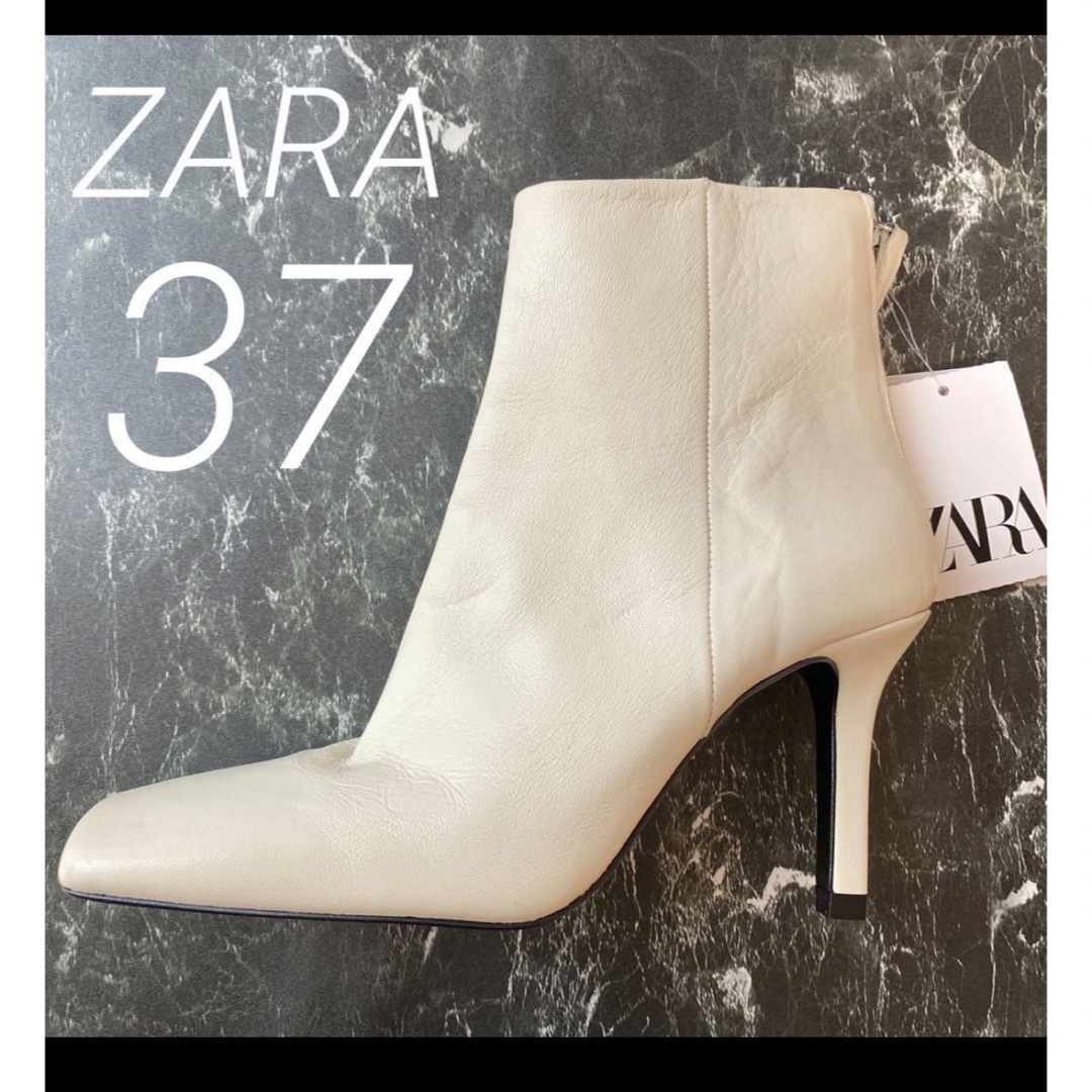 ZARA(ザラ)のZARAレザーショートブーツ♡未使用 レディースの靴/シューズ(ブーツ)の商品写真