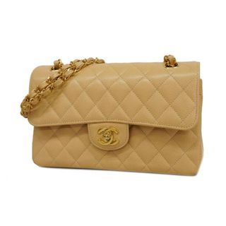 シャネル(CHANEL)の【4eb1280-g】シャネル ショルダーバッグ/マトラッセ/Wフラップ Wチェーン/キャビアスキン/ベージュ/ゴールド金具(ショルダーバッグ)