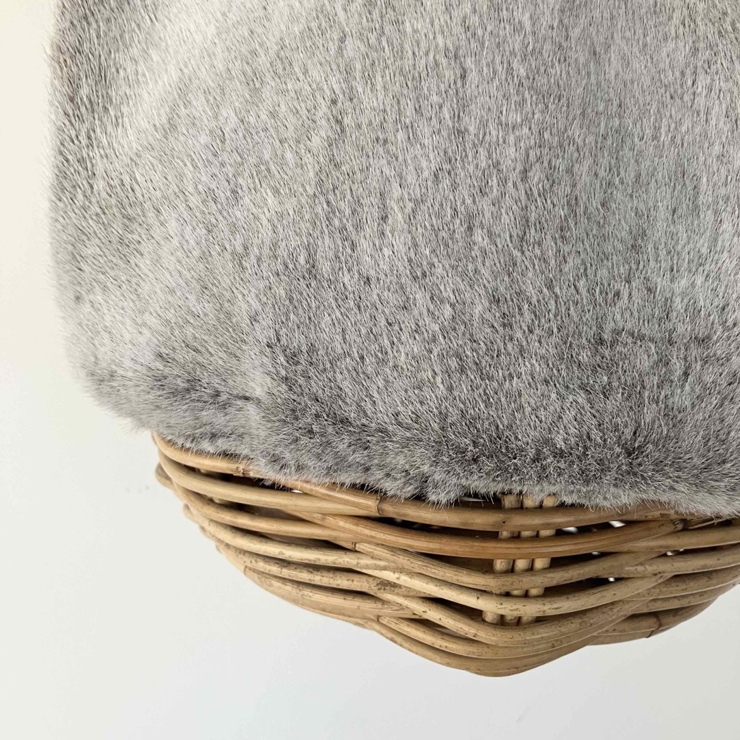 nest Robe(ネストローブ)のファー かごバッグ 作家 kargo レディースのバッグ(かごバッグ/ストローバッグ)の商品写真