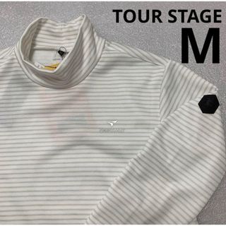 ツアーステージ(TOURSTAGE)の新品‼︎TOUR STAGE モックネック長袖　ホワイト　Mサイズ　裏シャギー(ウエア)