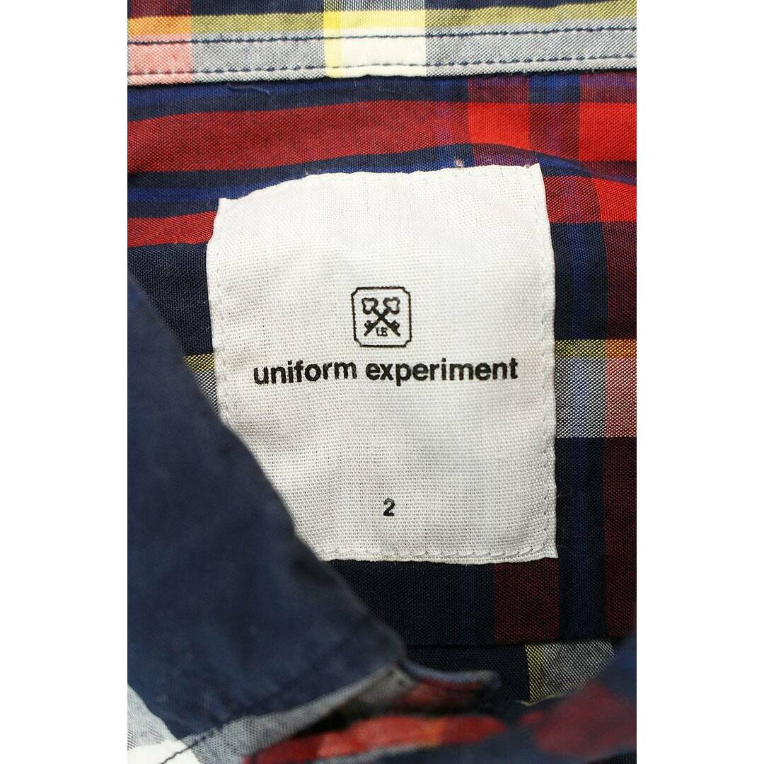 ユニフォームエクスペリメント uniform experiment　  UE-130067 チェック柄長袖シャツ メンズ 2 メンズのトップス(シャツ)の商品写真