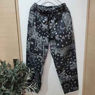 フリークスストア(FREAK'S STORE)のFREAKS STORE フリークスストア ペイズリー　バンダナ柄　ブラック(ワークパンツ/カーゴパンツ)