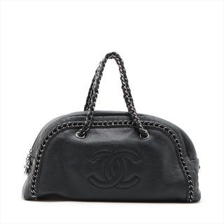 シャネル(CHANEL)のシャネル  レザー  ブラック レディース ハンドバッグ(ハンドバッグ)