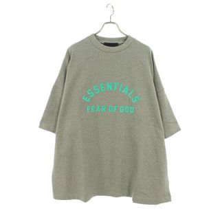 フィアオブゴッド(FEAR OF GOD)のフォグ  ESSENTIALS CREWNECK T-SHIRT DARK HEATHER フロントロゴTシャツ メンズ XL(Tシャツ/カットソー(半袖/袖なし))