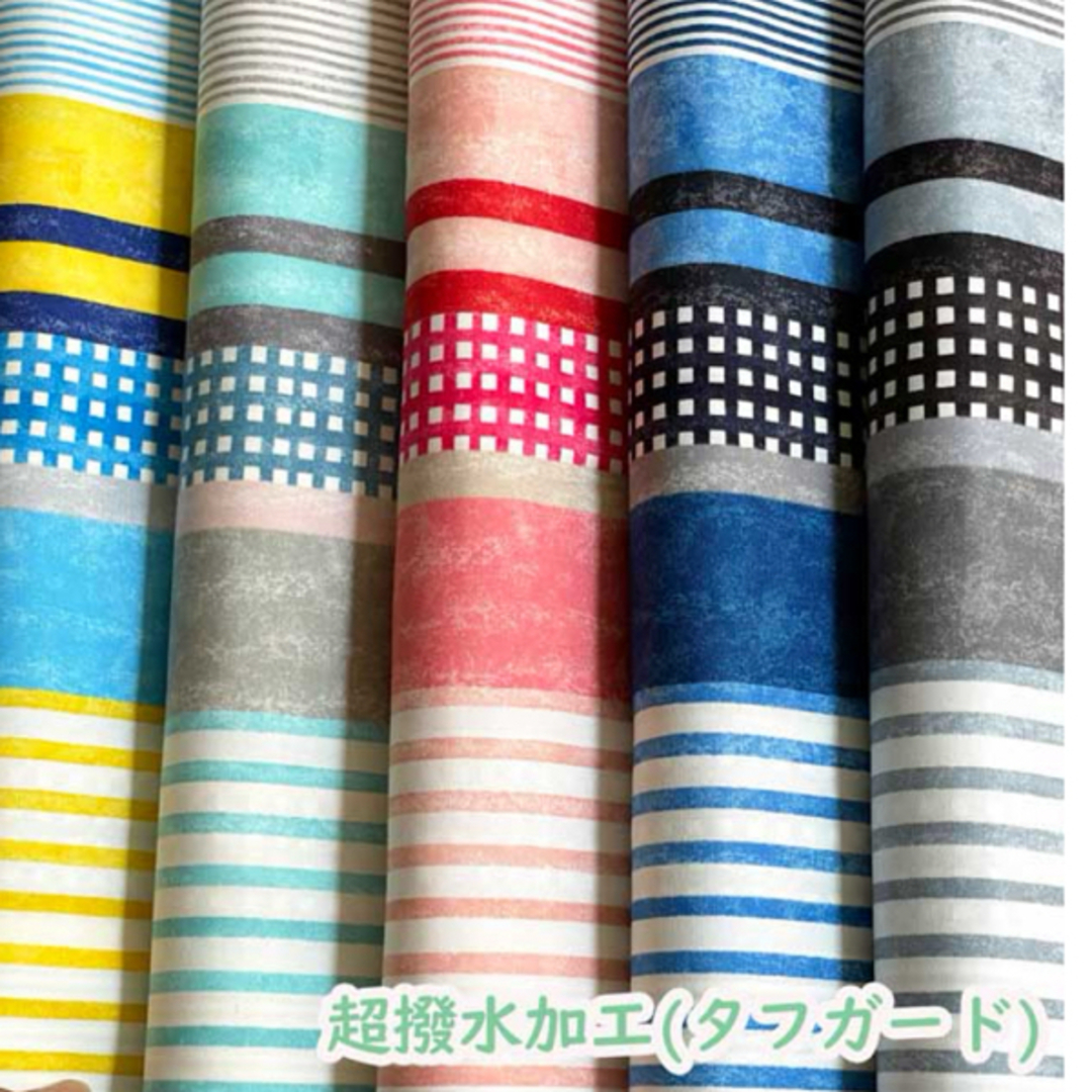 超撥水加工生地　ハンドメイド　レッスンバッグ　上履き入れ　２点セット　入園入学 ハンドメイドのキッズ/ベビー(外出用品)の商品写真