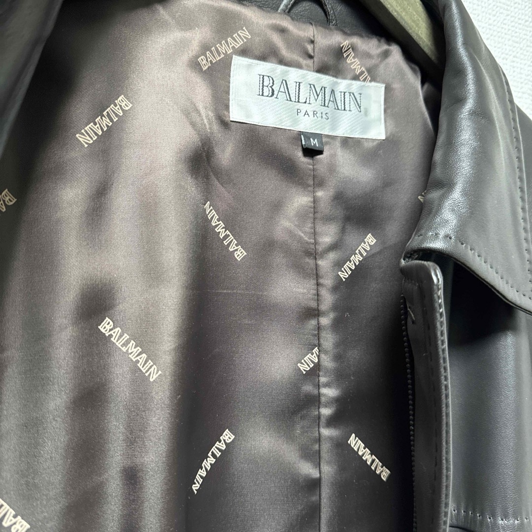 BALMAIN(バルマン)のバルマン ラムレザーコート ジップコート  メンズのジャケット/アウター(その他)の商品写真