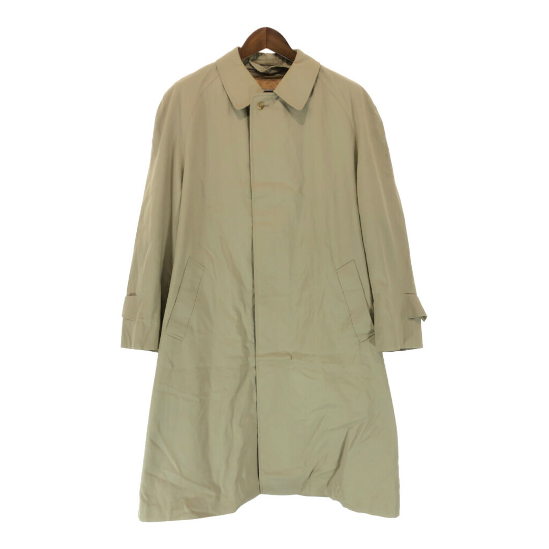 SALE///// 80年代 イングランド製 Aquascutum アクアスキュータム ステンカラー コート アウター  (メンズ XL相当)   P4724約43cm